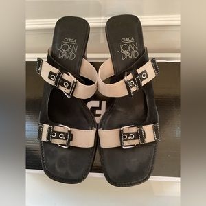 Joan & David Black And Tan Sandals